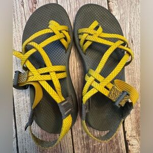 Chaco Yellow and Gray Women's Sandals